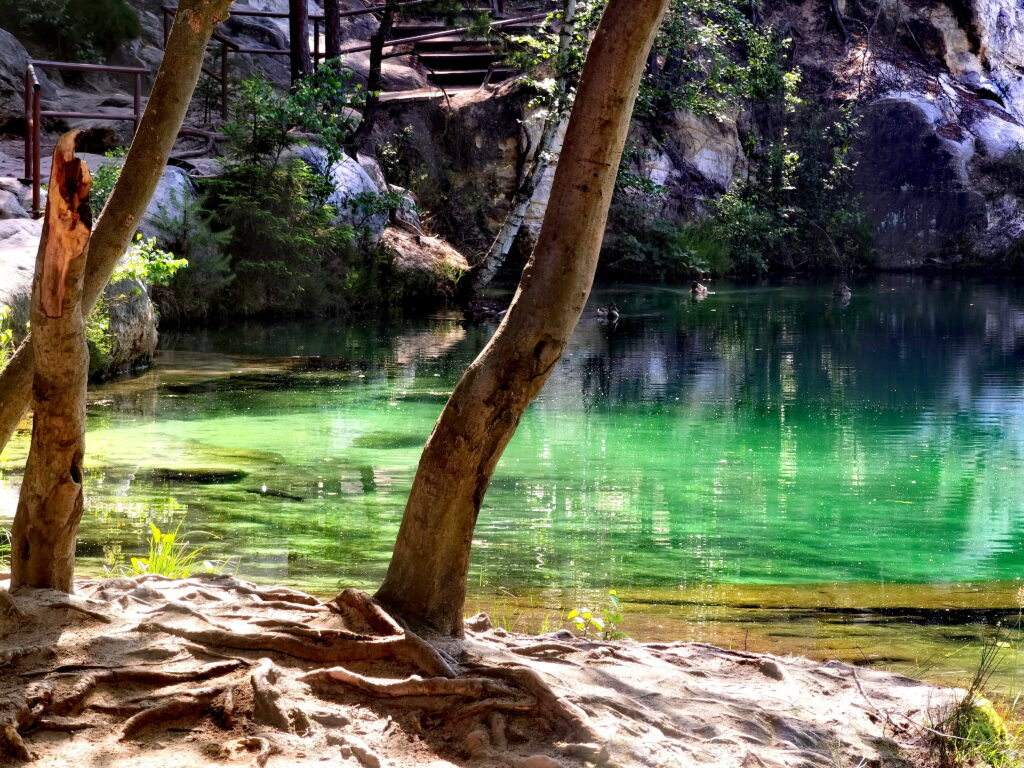 Der Adersbacher Felsenstadt See